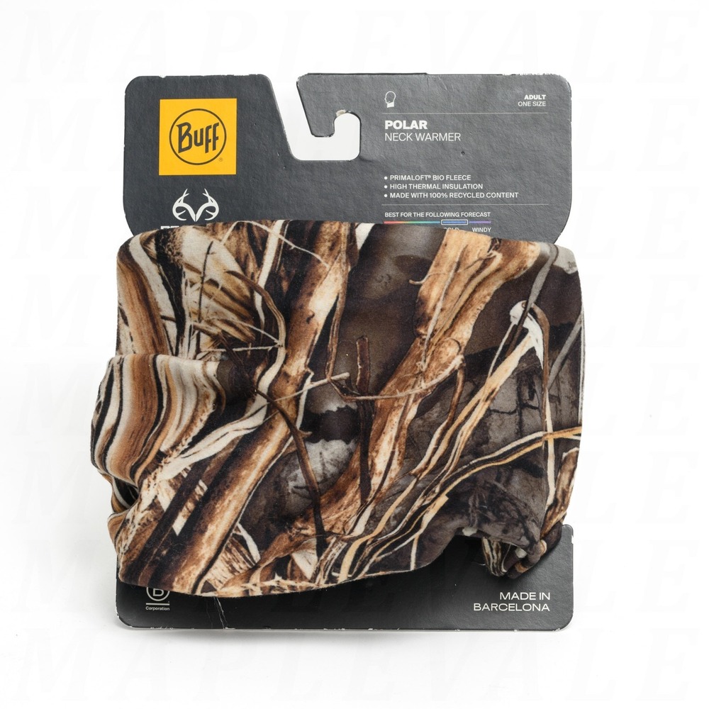 Buff Polar Fleece Neck Warmer Realtree Max 77 Camo Hunting Cold Weather Adult Sz